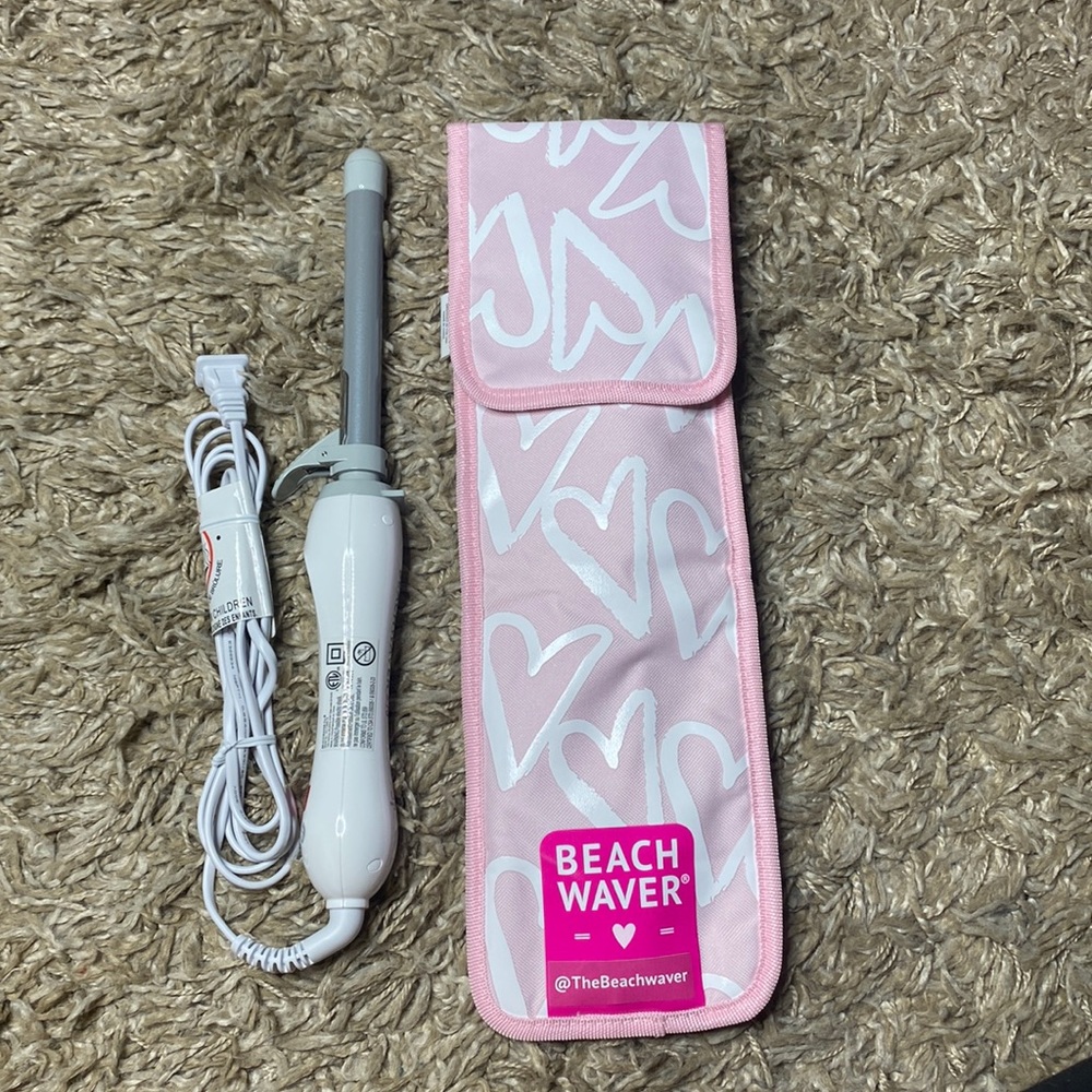 Pink Curling Iron with Case